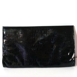 Borsetta Milano Alligator Faux Leather Clutch Bag